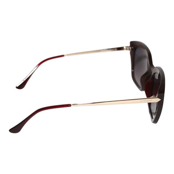 OSSE Burgundy Brown Gold Cateye Sunglasses main image 4